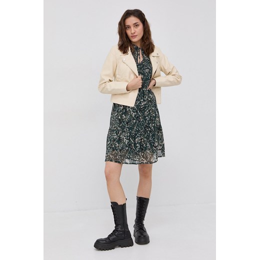 Vero Moda Ramoneska kolor kremowy przejściowa Vero Moda M ANSWEAR.com