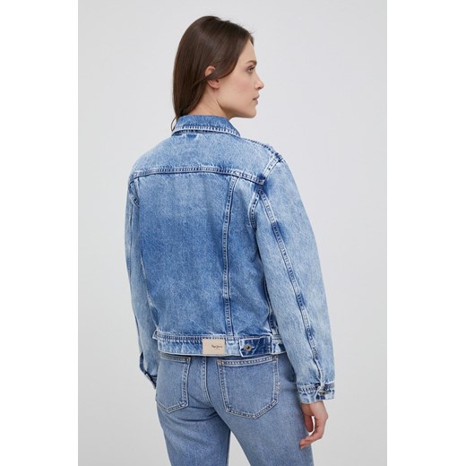 Pepe Jeans kurtka jeansowa Rose damska kolor granatowy przejściowa Pepe Jeans S promocja ANSWEAR.com