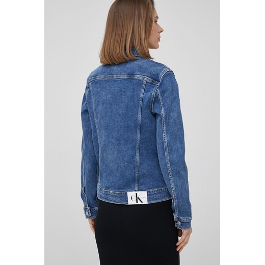 Calvin Klein Jeans kurtka jeansowa damska przejściowa M ANSWEAR.com