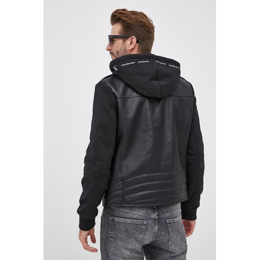 Calvin Klein Jeans ramoneska męska kolor czarny przejściowa S ANSWEAR.com