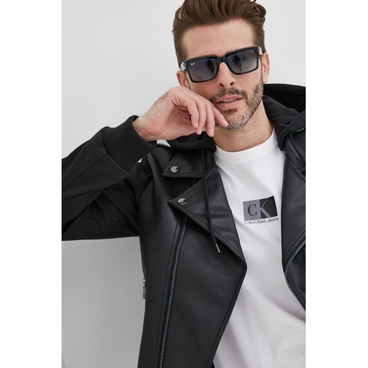 Calvin Klein Jeans ramoneska męska kolor czarny przejściowa S ANSWEAR.com