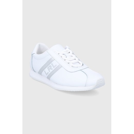 Buty sportowe damskie białe Ralph Lauren skórzane 