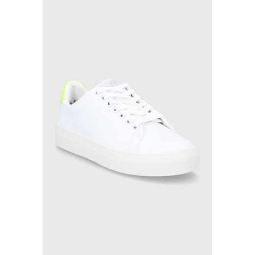 Dkny buty skórzane kolor biały 38 ANSWEAR.com