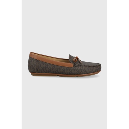 MICHAEL Michael Kors mokasyny JULIETTE MOC 40S2JTFR1B.200 damskie kolor brązowy na płaskim obcasie ze sklepu ANSWEAR.com w kategorii Mokasyny damskie - zdjęcie 135067543