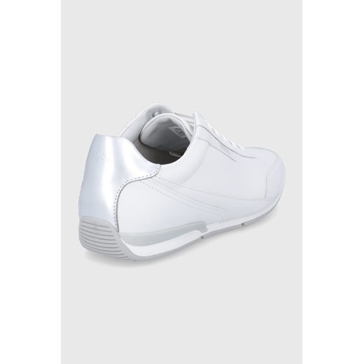 Boss buty skórzane kolor biały 41 ANSWEAR.com