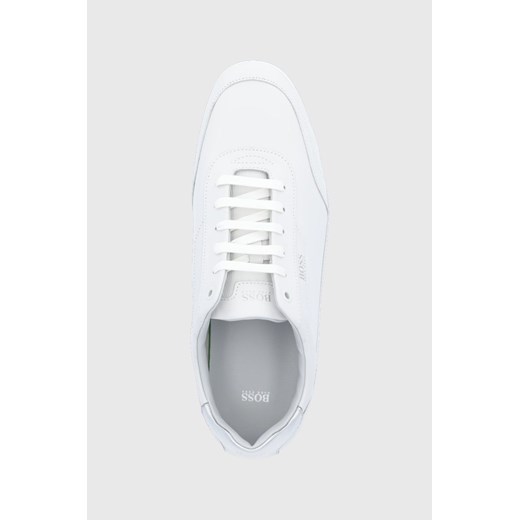 Boss buty skórzane kolor biały 45 ANSWEAR.com