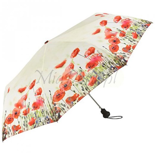 Maki - Parasolka składana do torebki parasole-miadora-pl bezowy abstrakcyjne wzory