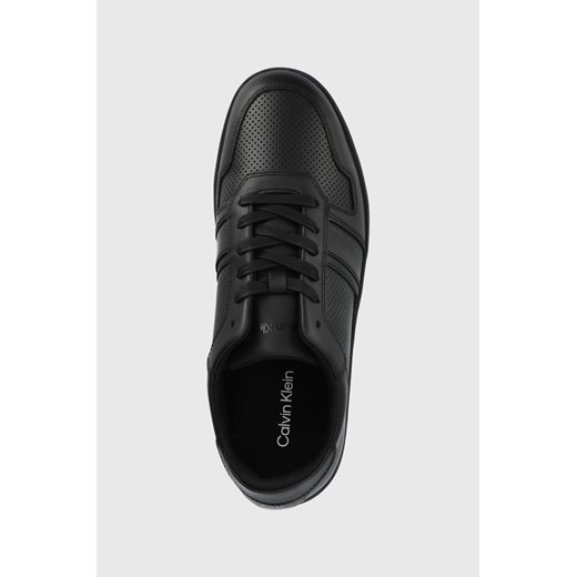 Buty sportowe męskie czarne Calvin Klein skórzane sznurowane 