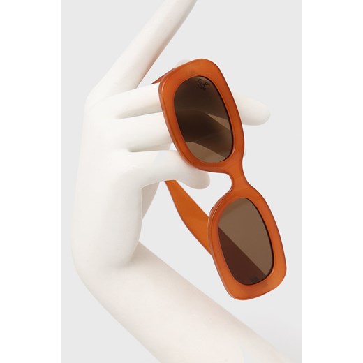 Jeepers Peepers okulary przeciwsłoneczne kolor pomarańczowy Jeepers Peepers ONE ANSWEAR.com