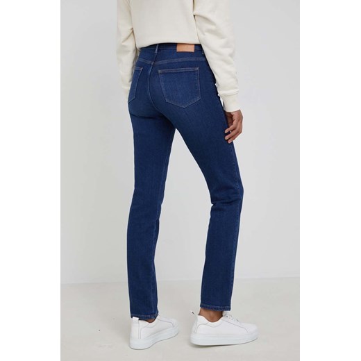 Wrangler jeansy SLIM AUTHENTIC LOVE damskie high waist Wrangler 27/32 ANSWEAR.com