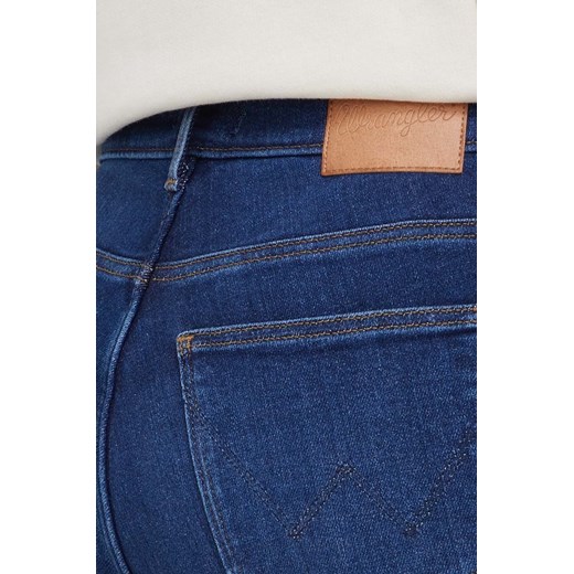 Wrangler jeansy SLIM AUTHENTIC LOVE damskie high waist Wrangler 28/34 ANSWEAR.com