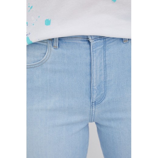 Wrangler jeansy HIGH RISE SKINNY SOFT BLUE damskie high waist Wrangler 27/32 ANSWEAR.com