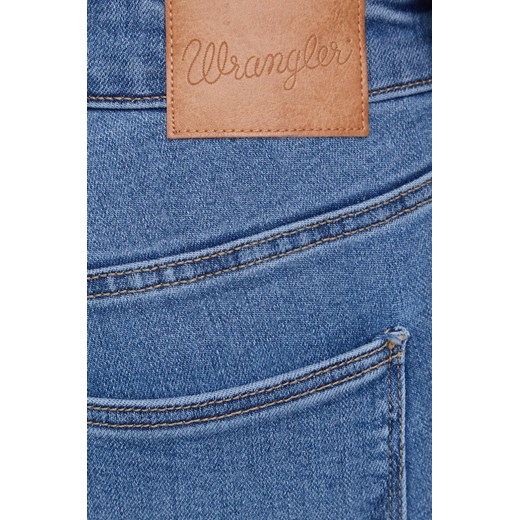 Wrangler jeansy SKINNY SOFT MARBLE damskie medium waist Wrangler 28/32 ANSWEAR.com