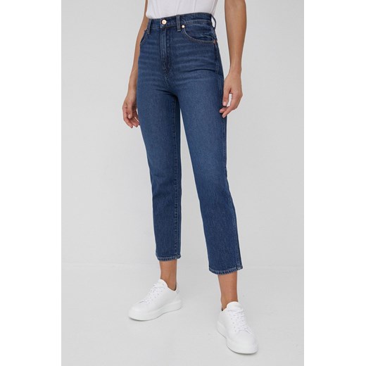Wrangler jeansy WILD WEST NIGHT SHIFT damskie high waist Wrangler 27/32 ANSWEAR.com