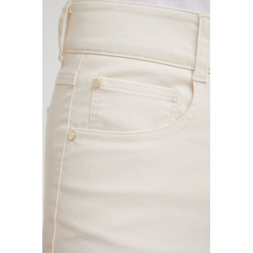 Pennyblack jeansy damskie kolor beżowy medium waist Pennyblack 42 ANSWEAR.com