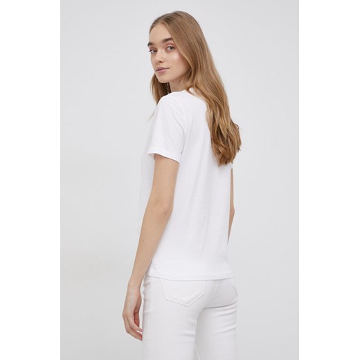 Only T-shirt bawełniany kolor biały XL ANSWEAR.com
