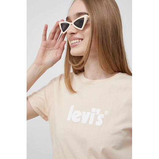 Levi&apos;s t-shirt bawełniany kolor pomarańczowy XL ANSWEAR.com