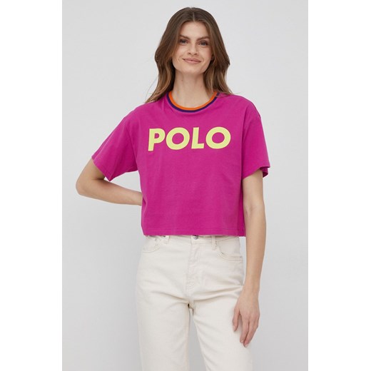 Polo Ralph Lauren t-shirt bawełniany kolor różowy Polo Ralph Lauren L ANSWEAR.com