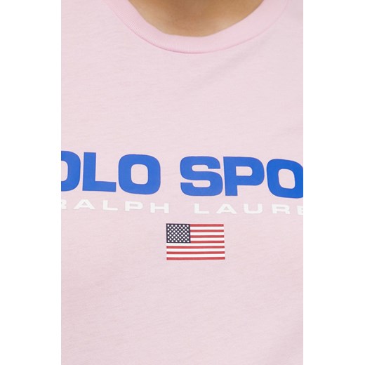 Polo Ralph Lauren t-shirt bawełniany kolor różowy Polo Ralph Lauren M ANSWEAR.com