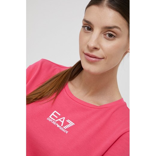 EA7 Emporio Armani T-shirt damski kolor fioletowy XS ANSWEAR.com