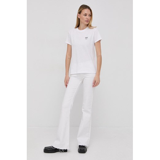 Karl Lagerfeld T-shirt bawełniany kolor biały Karl Lagerfeld XL ANSWEAR.com