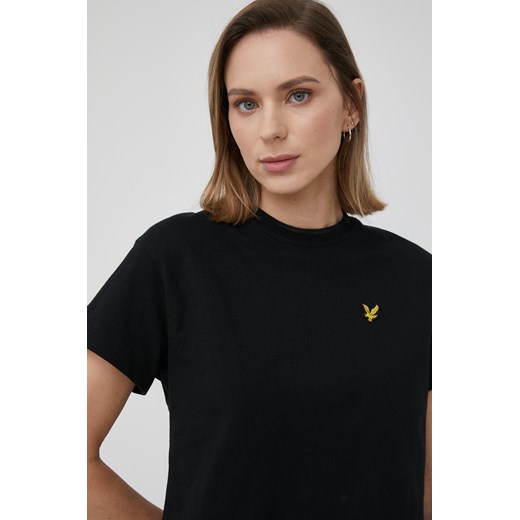 Lyle &amp; Scott t-shirt bawełniany kolor czarny Lyle & Scott XS ANSWEAR.com