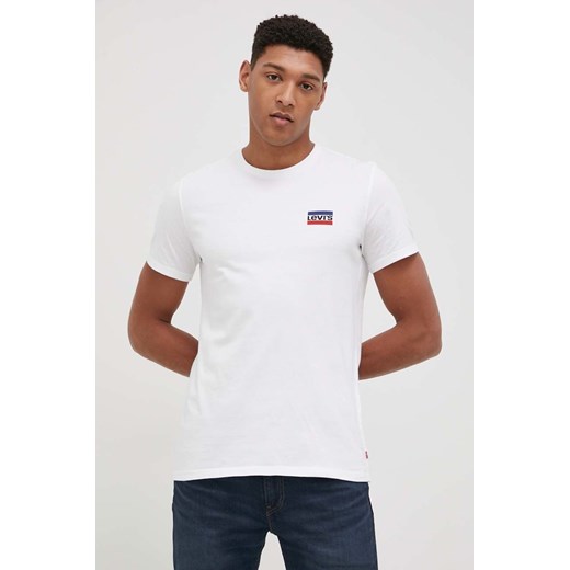 Levi&apos;s t-shirt bawełniany (2-pack) gładki ze sklepu ANSWEAR.com w kategorii T-shirty męskie - zdjęcie 135092660