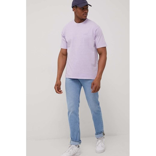 Levi&apos;s t-shirt bawełniany kolor fioletowy gładki XL ANSWEAR.com