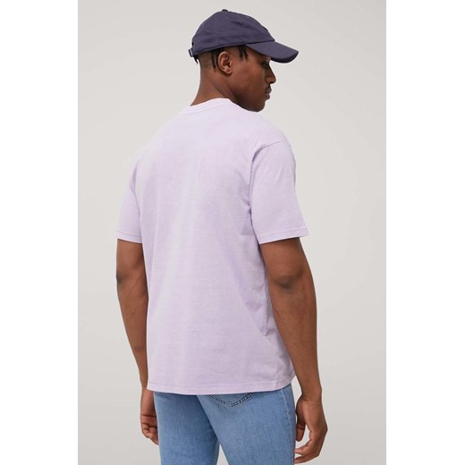 Levi&apos;s t-shirt bawełniany kolor fioletowy gładki M ANSWEAR.com
