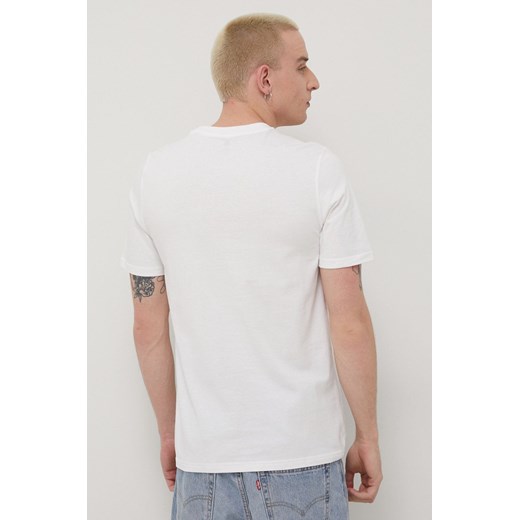 adidas t-shirt bawełniany kolor biały z nadrukiem XXL ANSWEAR.com