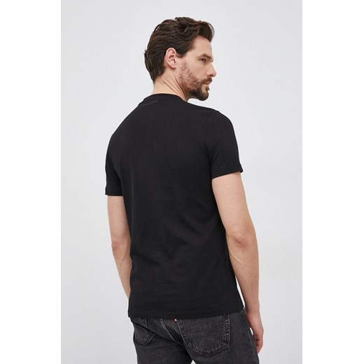 Karl Lagerfeld T-shirt bawełniany kolor czarny z aplikacją Karl Lagerfeld XL ANSWEAR.com
