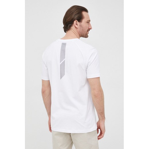 BOSS t-shirt BOSS ATHLEISURE męski kolor biały z nadrukiem L ANSWEAR.com