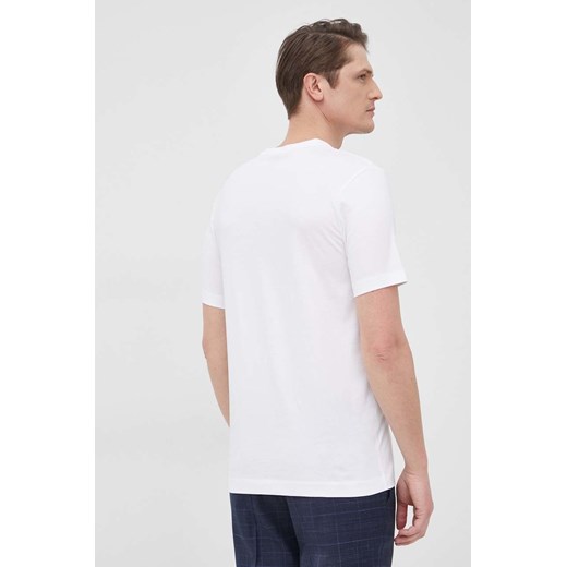 Boss t-shirt bawełniany kolor biały gładki XXL ANSWEAR.com