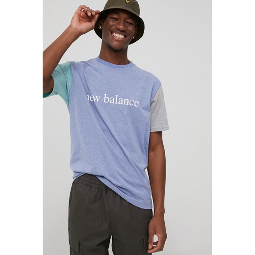 New Balance t-shirt męski z nadrukiem New Balance S ANSWEAR.com