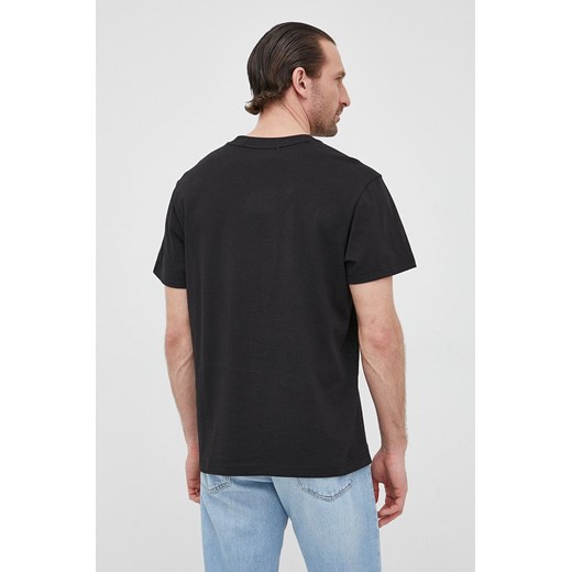 Calvin Klein Jeans t-shirt bawełniany kolor czarny z nadrukiem M ANSWEAR.com