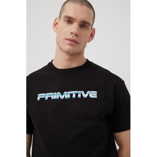 Primitive t-shirt bawełniany x Terminator kolor czarny z nadrukiem Primitive M ANSWEAR.com