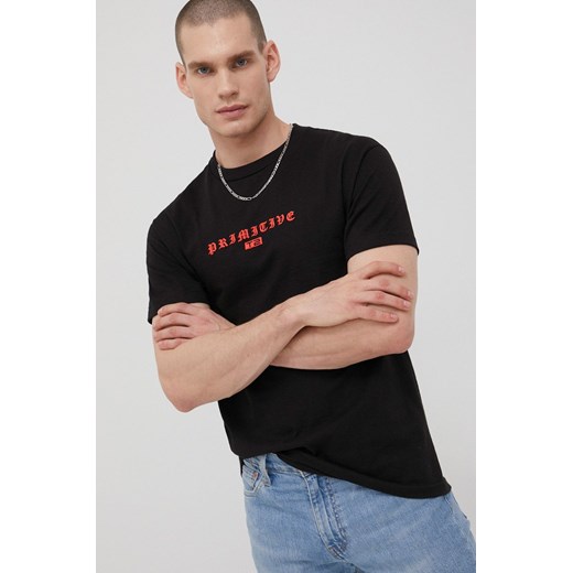 Primitive t-shirt bawełniany x Terminator kolor czarny z nadrukiem Primitive M ANSWEAR.com