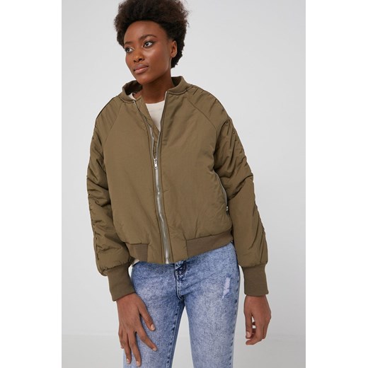Answear Lab kurtka bomber damski kolor zielony przejściowa Answear Lab L ANSWEAR.com