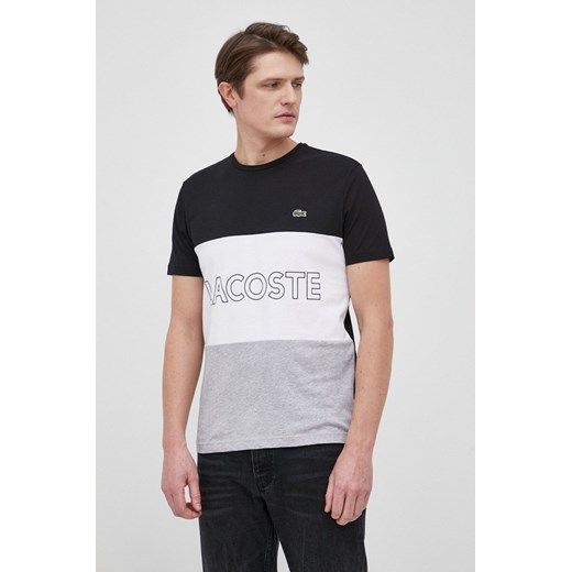 Lacoste T-shirt bawełniany z nadrukiem Lacoste XXL ANSWEAR.com wyprzedaż