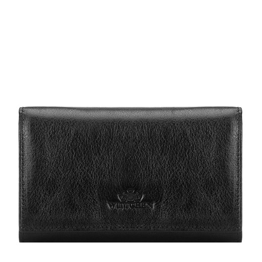 Damski portfel skórzany minimalistyczny czarny ze sklepu WITTCHEN w kategorii Portfele damskie - zdjęcie 135119562