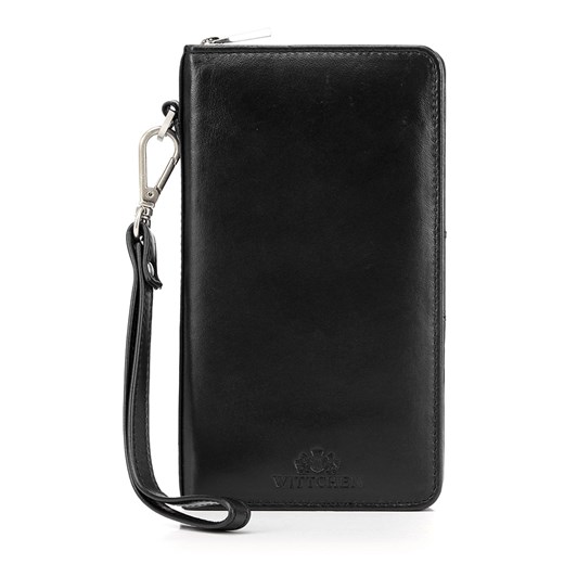 Damski portfel skórzany z kieszenią na telefon ze sklepu WITTCHEN w kategorii Portfele damskie - zdjęcie 135119573