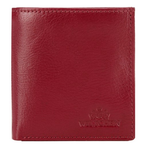 Mały skórzany portfel damski bordowy ze sklepu WITTCHEN w kategorii Portfele damskie - zdjęcie 135124483