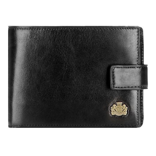 Męski portfel skórzany klasyczny czarny ze sklepu WITTCHEN w kategorii Portfele męskie - zdjęcie 135128093