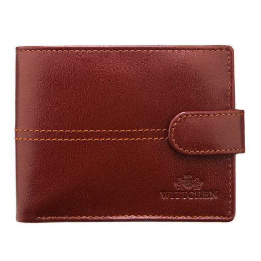 Skórzany portfel średni brązowy ze sklepu WITTCHEN w kategorii Portfele damskie - zdjęcie 135128121