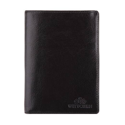 Męski portfel skórzany średni czarny ze sklepu WITTCHEN w kategorii Portfele męskie - zdjęcie 135128180