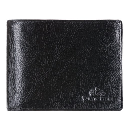 Męski portfel skórzany z rozkładanym panelem czarny ze sklepu WITTCHEN w kategorii Portfele męskie - zdjęcie 135128412
