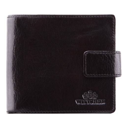 Męski średni portfel skórzany czarny ze sklepu WITTCHEN w kategorii Portfele męskie - zdjęcie 135128934