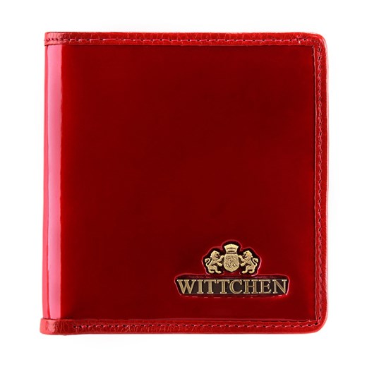 Damski portfel ze skóry lakierowany mały czerwony ze sklepu WITTCHEN w kategorii Portfele damskie - zdjęcie 135129072