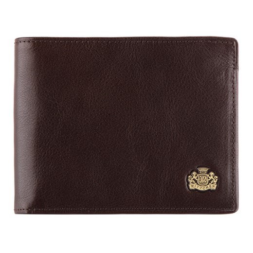 Męski portfel skórzany z dwoma suwakami brązowy ze sklepu WITTCHEN w kategorii Portfele męskie - zdjęcie 135129672