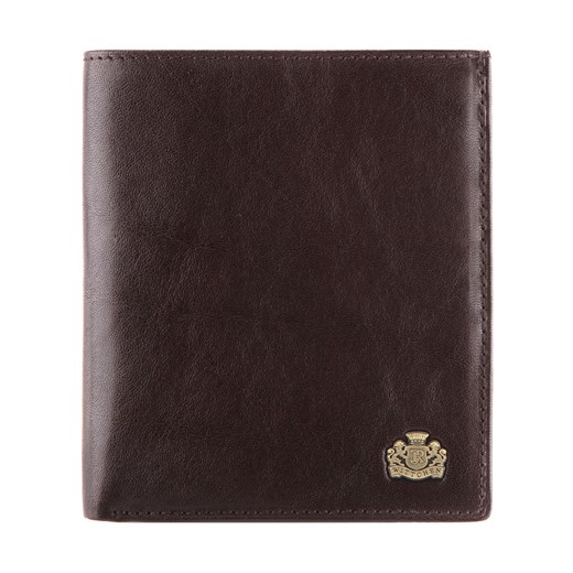 Męski portfel skórzany z podwójną kieszenią duży brązowy ze sklepu WITTCHEN w kategorii Portfele męskie - zdjęcie 135129792
